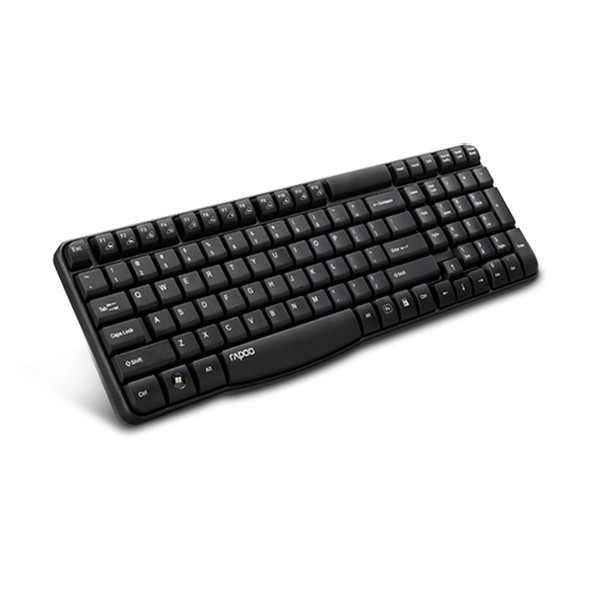 Rapoo Keyboard Wireless E1050 Arabic - Black